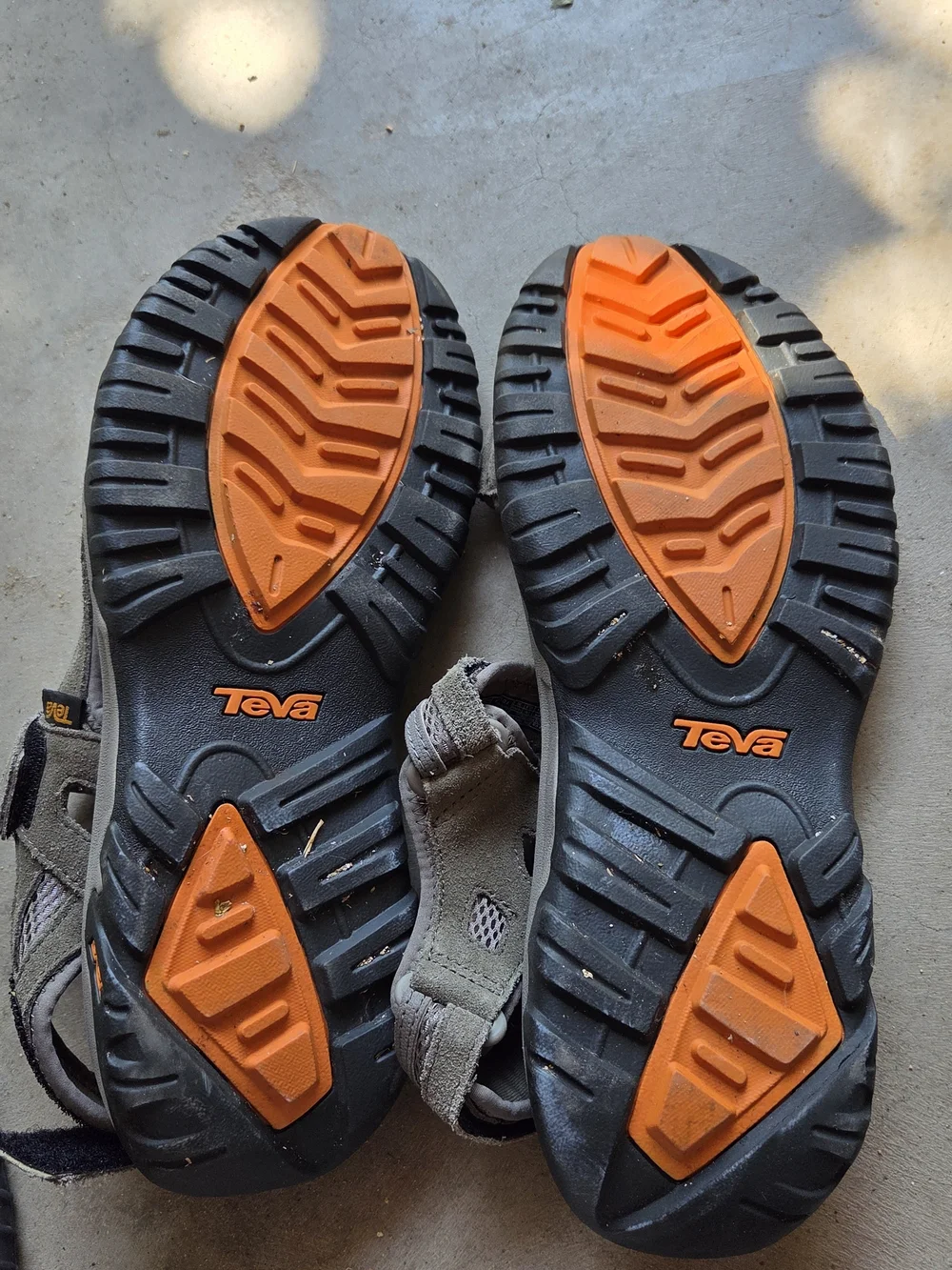 Teva Men’s Gray Suede Adjustable Outdoor Sandals